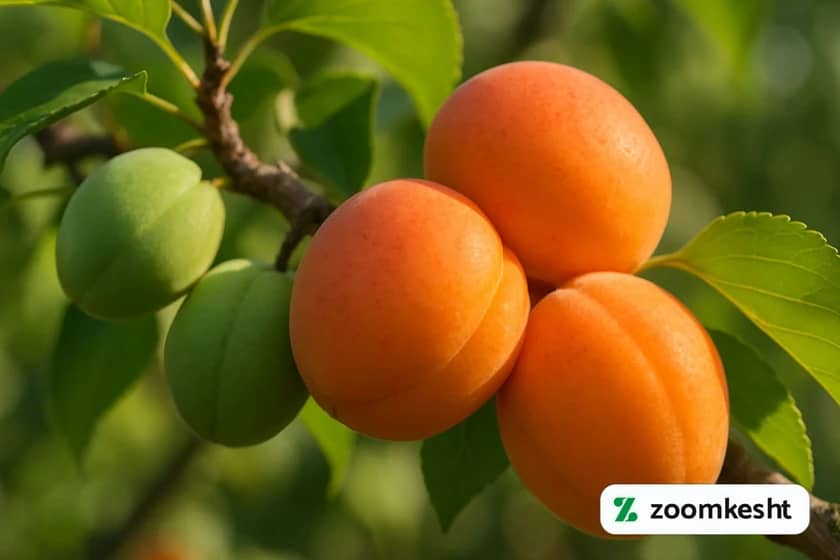 زرد آلو رسیده و نارس (نرسیده)